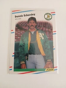 Dennis Eckersley 1988 Fleer 279 Oakland Athletics BASEBALL Card - Bild 1 von 2