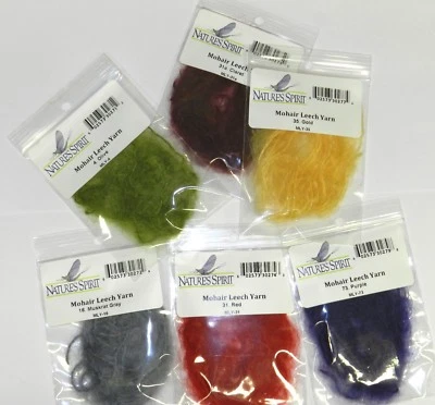 HILO DE SANGUIJUELA MOHAIR Nature's Spirit material corporal para atar moscas paquetes de 3 yardas Foto 1 de 2