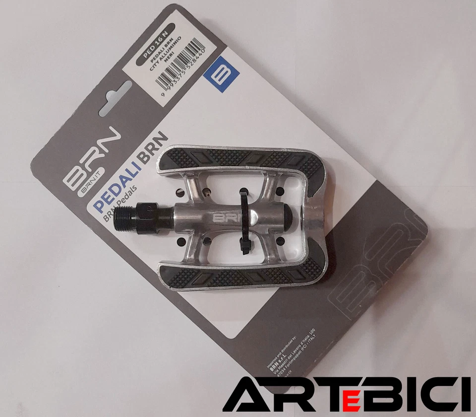 Pedali Bici CITY alluminio + gomma antiscivolo City Bike/Trekking su cuscinetti - Immagine 1 di 1