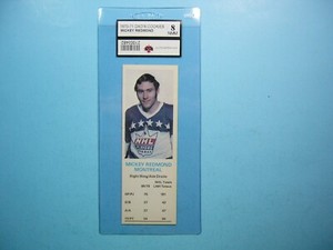 1970/71 DAD'S COOKIES NHL HOCKEY CARD MICKEY REDMOND KSA 8 NM/MINT 70/71 DADS