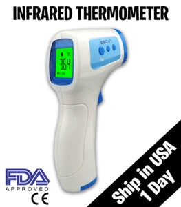 Medical NON-CONTACT Body Forehead IR Infrared Digital Thermometer Adult Baby - Picture 1 of 3