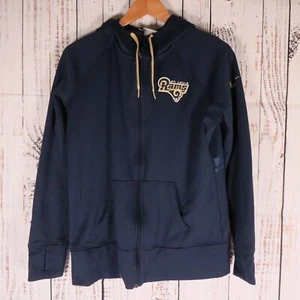 St. Louis Rams Nike Official NFL Men's Blue Half Zip Jacket Warm Up Size L - Picture 1 of 10