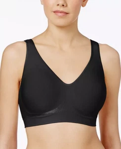 Sujetador inalámbrico Bali para mujer sin costuras ComfortFlex Fit negro talla XL 4265 - Imagen 1 de 1