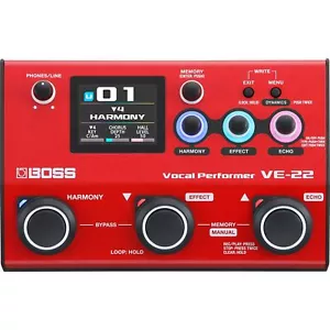 BOSS VE-22 Vocal Performer Microphone Preamp & Vocal Effects Processor Pedal - Picture 1 of 4