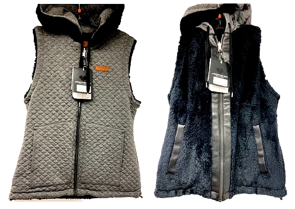 Chaleco reversible Obermeyer Greyson $139 nuevo con etiquetas 2020 talla S, M esquí gris negro sherpa Foto 1 de 4