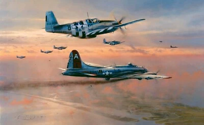 Bringinging the Peacemaker Home por Robert Taylor assinado por Mustang & B17 Pilots - Imagem 1 de 4