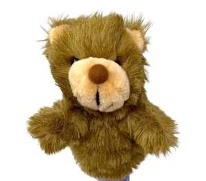 Pupazzo mano orso marrone giocattolo realistico regalo peluche animale finto gioco educativo - Foto 1 di 9