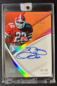 Emmitt Smith 2018 Immaculate Collegiate Auto Gold 7/10 COWBOYS - Picture 1 of 2