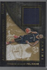TYREKE EVANS  2015-16 PANINI BLACK GOLD GOLDEN OPPORTUNITY JERSEY CARD #47/ 199