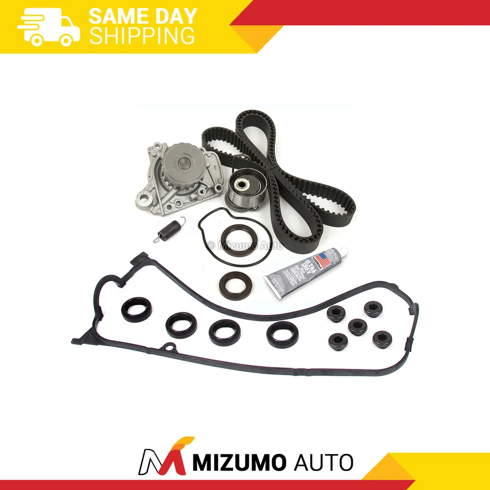 Timing Belt Kit Water Pump Gasket Fit 01-05 Honda Civic VTEC D17A1 D17A2 A6 A7 - Изображение 1 из 4