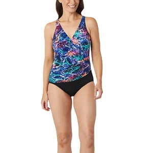 Trimshaper Womens Animal Print One Piece Swimsuit Size 14 New Msrp $109.00 - Picture 1 of 5