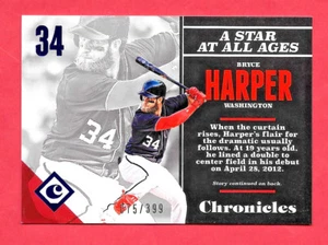 2017 Bryce Harper Panini Chronicles Blue 075/399 - Washington Nationals - Picture 1 of 1