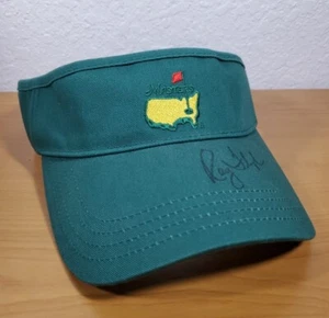Masters Golf Visor Signed By Ray Floyd American Needle Adult Adjustable Green - Picture 1 of 13