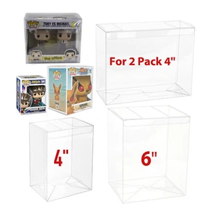 Pop Protector Case For Funko Pop 2 Pack 4'' 6'' Boxes Vinyl Figures Collectibles - Picture 1 of 17