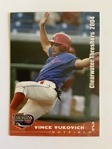 Conjunto de tarjeta de béisbol Vince Vukovich 2004 Clearwater Threshers Team MiLB Phillies - Imagen 1 de 2