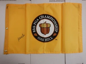 Mike Weir Signed Oakhill 85th PGA Championship Oak Hill Flag 21.5"x14" w/COA - Picture 1 of 6