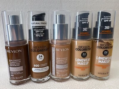 Revlon ColorStay Makeup Foundation Combination Lot Of 5  See Pics 605 600 392 - Image 1 of 4