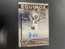 Blake Wesley 2022-23 Flux Equinox Rookie Auto Autograph RC #BWS Spurs H8