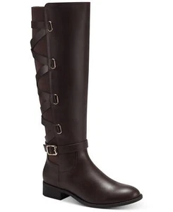 thalia Sodi Womens Veronika Riding Boots SY089-1TH Dark Brown 7.5M - Picture 1 of 12