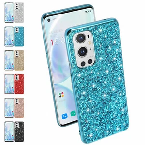 For OnePlus 8T/9 Pro/9/Nord N10 Case Bling Glitter Diamond Hybrid Rugged Cover - Picture 1 of 20