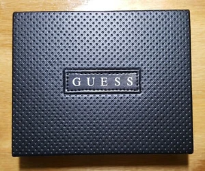  Guess Men's Double Billfold Travel Wallet No Size Navy  - Picture 1 of 4