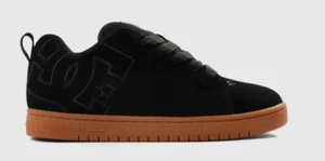 DC Shoes Men's Court Graffik Skateboarding Sneaker Black/Gum - Picture 1 of 3