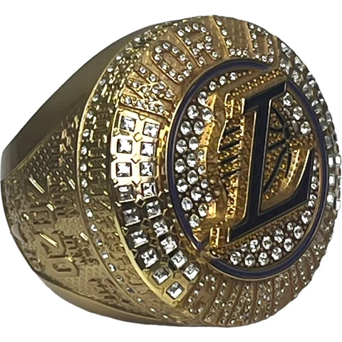 LA Lakers 2020 NBA Championship Ring Paperweight Season Ticket Holder Gift 2021 Cover