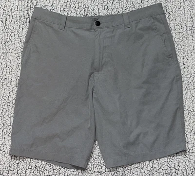 Pantalones Cortos Banana Republic Para Hombres 38 Frente Plano Ligero Gris Elastizado Bolsillos Talla 38 Foto 1 de 4