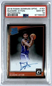 2018-19 Donruss Optic Rated Signatures Deandre Ayton Rookie Auto #157 PSA 10 - Picture 1 of 2