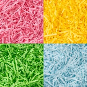 12oz Easter Grass Shredded Paper Filler Basket Filler Crinkle Raffia Paper Fi... - Picture 1 of 9