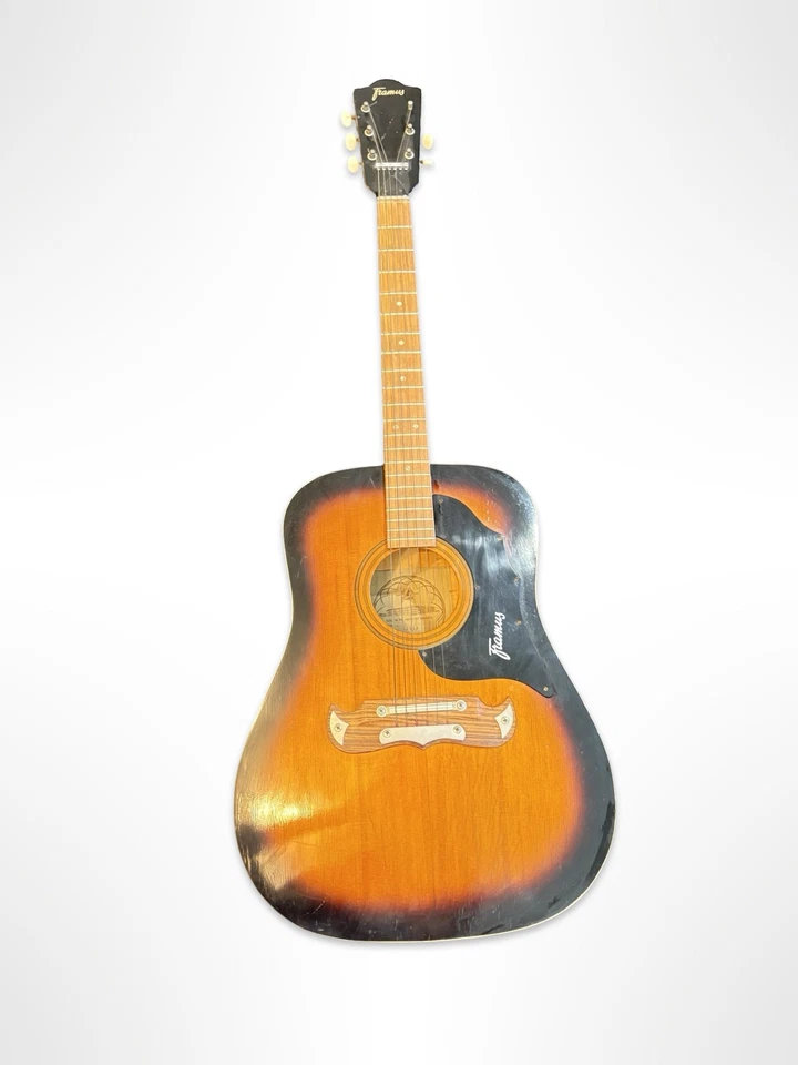 DE COLECCIÓN: Guitarra acústica Framus Texan años 60 Sunburst {Hecha en Alemania} Usada Foto 1 de 4