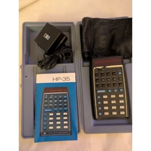 Hewlett Packard HP 35 Scientific Calcolatrice Custodia Cavo Manuale così com'è - Foto 1 di 12