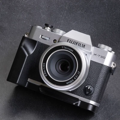 Empuñadura L totalmente metálica con textura antideslizante para Fujifilm X-T30 X-T30 II XT-30 III Foto 1 de 4