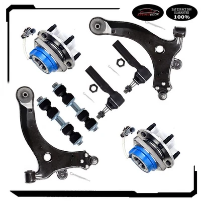 Kit completo de braço de controle de rolamento de roda dianteira 8x para Chevrolet Impala Monte Carlo - Imagem 1 de 4