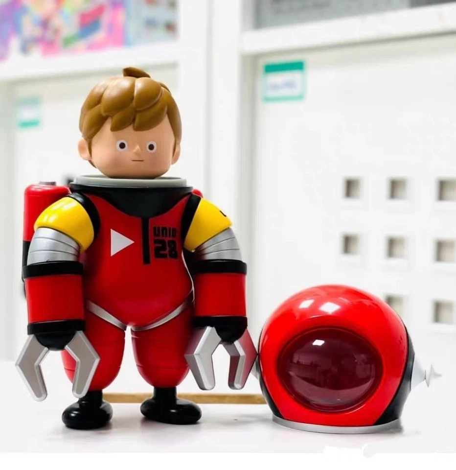 Figura Sofubi How2work Superman Toys Unio 009 Caminante Espacial Astronauta Vinilo Rojo Foto 1 de 4