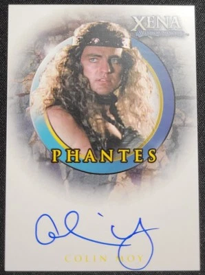 2003 RITTENHOUSE QUITABLE XENA COLIN MAY AS PHANTES ON CARD AUTO #A42 - Image 1 of 2