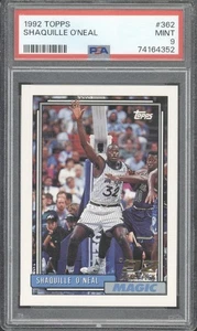 1992 Topps #362 Sahquille O`Neal RC Rookie Mint PSA 9 - Bild 1 von 2