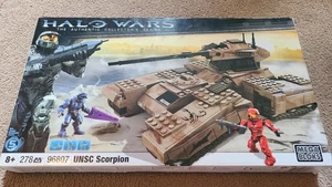 Halo Wars Mega Bloks Unsc Scorpion CIB , Opened Side But New In Package - Picture 1 of 5