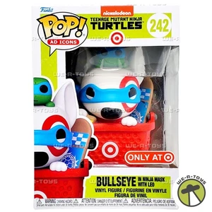 Funko POP Ad Icons TMNT Bullseye in Ninja Mask with Leo Plush 242 Vinyl Figure - Picture 1 of 7
