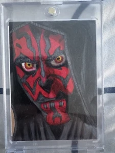 Darth Maul Sketch From Collectabees Honey Jar Set - Picture 1 of 1