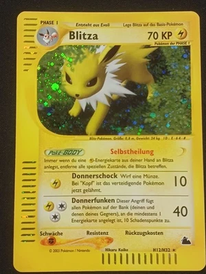 Blitza Holo H12/H32 Skyridge Deutsch NM Pokemon - Bild 1 von 3