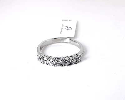 Anello Veretta Donna Luca Barra ANK652 In Acciaio Con Zirconi - Immagine 1 di 3