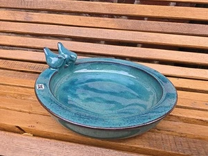 bain d'oiseaux en céramique Avec Des Oiseaux - Imagen 1 de 4