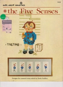 Los CINCO SENTIDOS c.1981 - Folleto para PUNTO DE CRUZ - Imagen 1 de 1