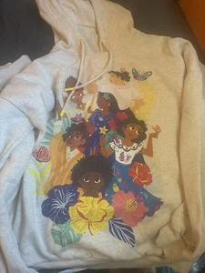 Disney Parks Encanto Adult cream/gray Hoodie Sweatshirt - Picture 1 of 5