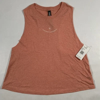 Camiseta sin mangas pequeña Vuori para mujer inversión en felicidad puesta de sol brezo nueva con etiquetas Foto 1 de 4