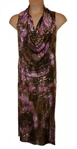 Kim & Co Womens Drape Neck Top Skirt Suit size XL Sleeveless Bnwt - Picture 1 of 6