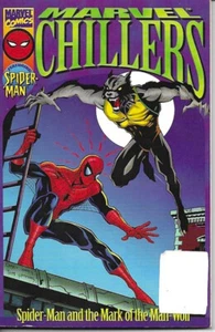 Marvel Chillers Spider-Man Mark of the ManWolf illustrated book w/poster Jameson - Picture 1 of 2