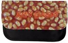 PERSONALISED BAKED BEANS PRINT SCHOOL PENCIL CASE MAKE UP BAG BIRTHDAY GIFT