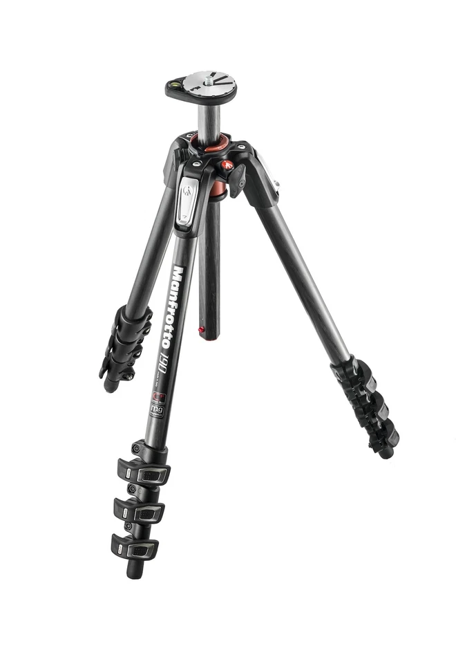 Manfrotto Kamerastativ 190 Carbon Fibre Stativ mit 4 Beinsegmenten CF photo - Bild 1 von 1